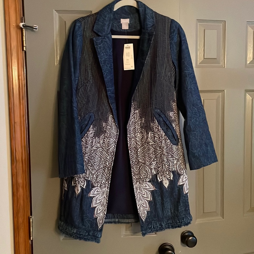 Chicos denim topper artisan wash